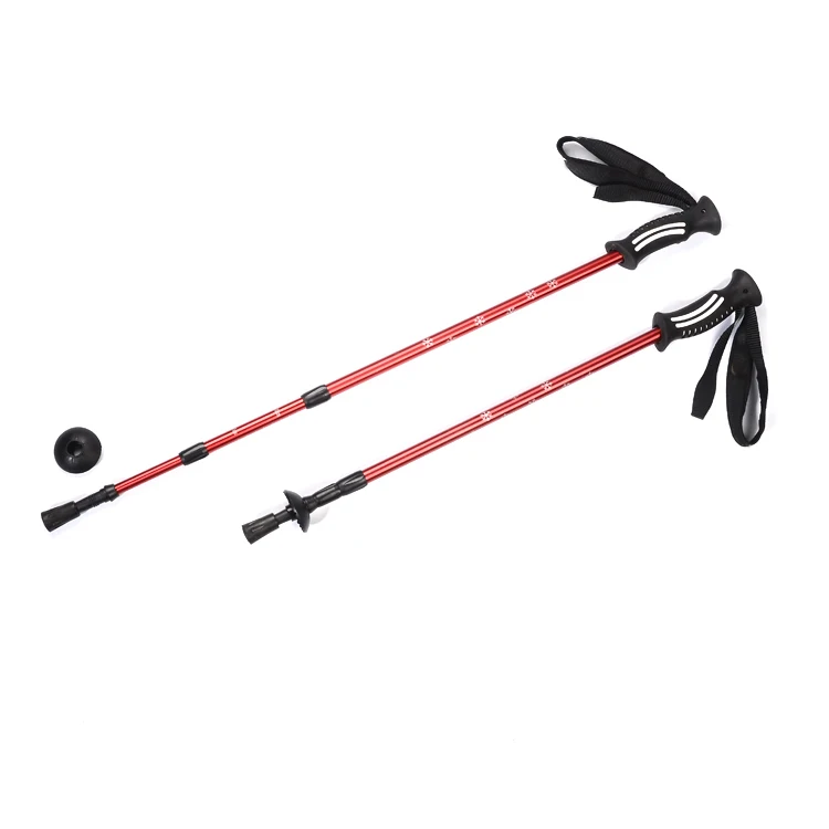 OEM Nordic Walking Sticks Hot Style Wholesale Promotional Carbon Fiber Cane with Adjustable EVA Handle for Hiking and Camping
