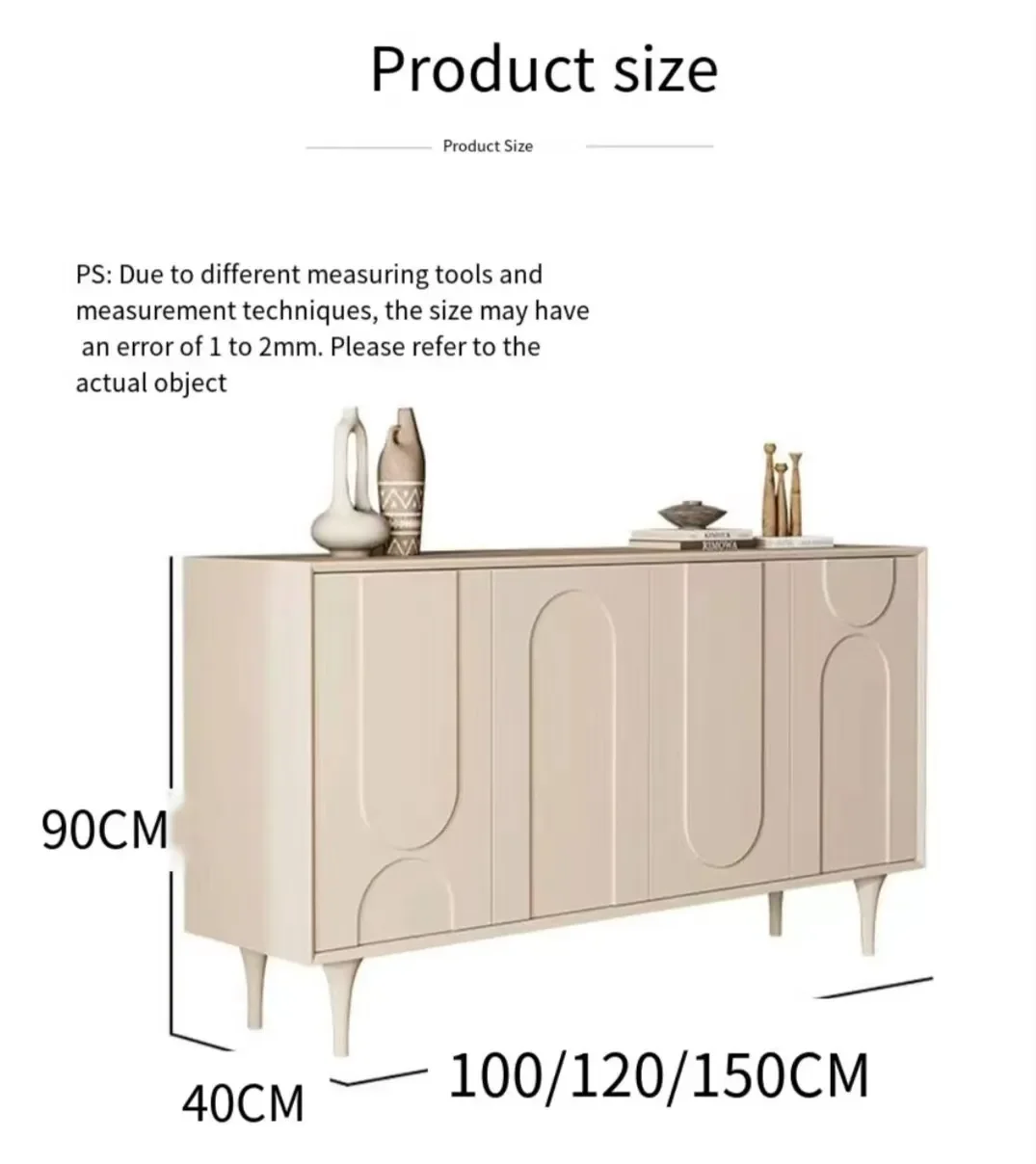 Atunus French cream buffet sideboard modern simple light luxury kitchen locker wine cabinet living room sideboard cabinet