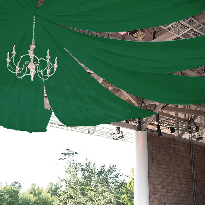 Premium Navy Blue Chiffon Tulle Ceiling Drapes for Weddings and Various Events Modern Style for Hotels and Hospitals