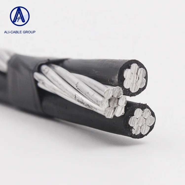 Ali Cable OEM ODM 3 Phase Aluminium Conductor Triplex Service Drop Wire ABC Aerial Bundled Cable