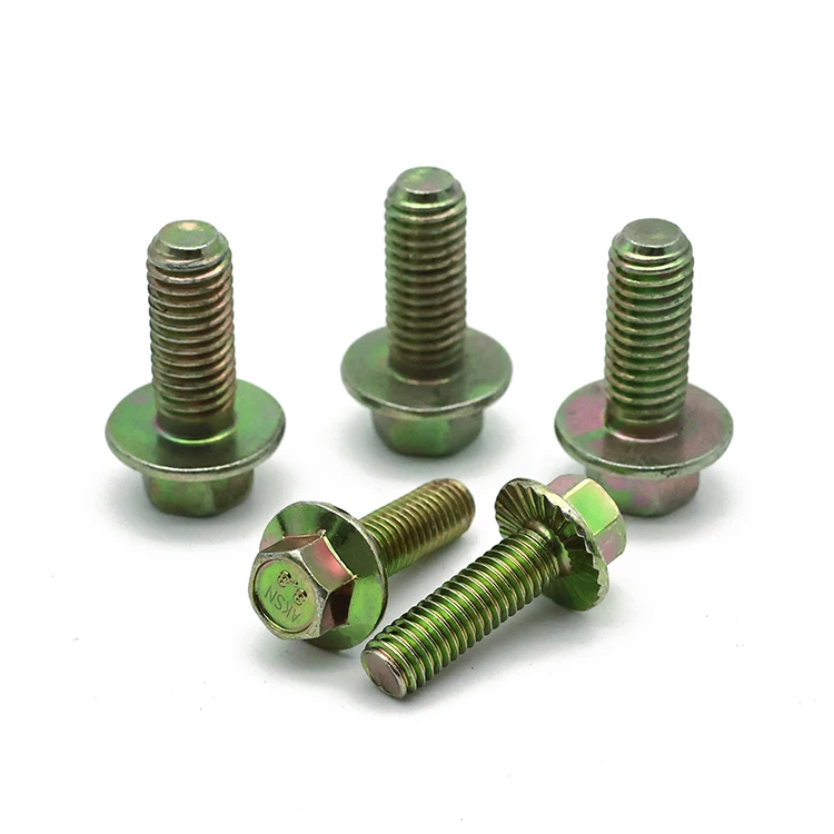 Zinc Flake Geomet DIN 6921 DIN 6922 DIN 74361 ASTM A307 Grade A/B  M8 M10 M12 M14 Serrated Hex Flange Bolt