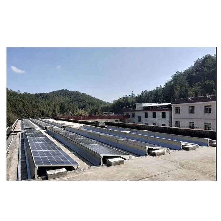 Hot sell solar triangle tripod bracket structure fixed foldable flat roof aluminum mounting frame system for PV panel power