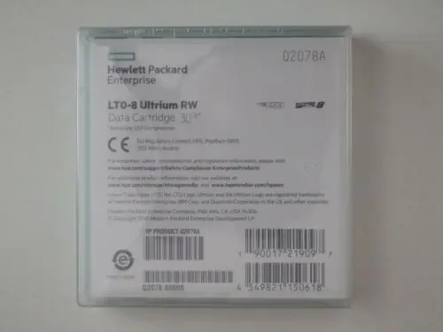 HPE LTO Ultrium 8 Data Cartridge Q2078A 12TB-30TB