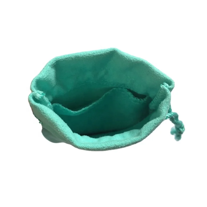 Green microfiber Pouch Bag Gift Packing Storage Jewelry Pouches wholesale