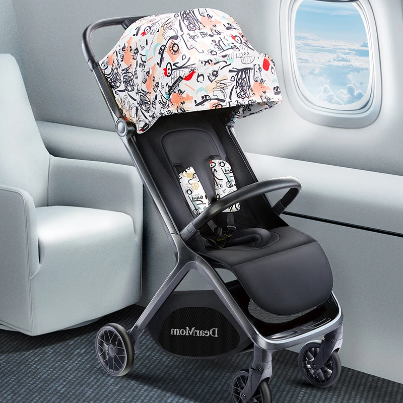stepless adjustment of the backrest foldable pocket Umbrella Stroller for Airplane