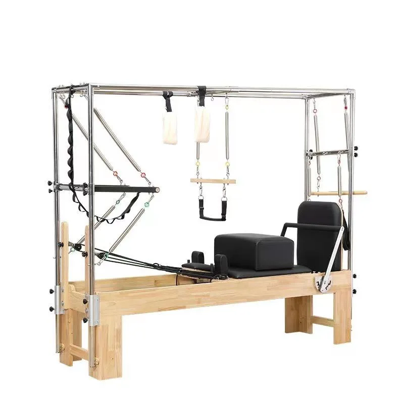 Hot Sale Cadillac Multi-functional Reformer Wood Yoga Training Equipment de Pilates Bed Cadillac Reformer Machine