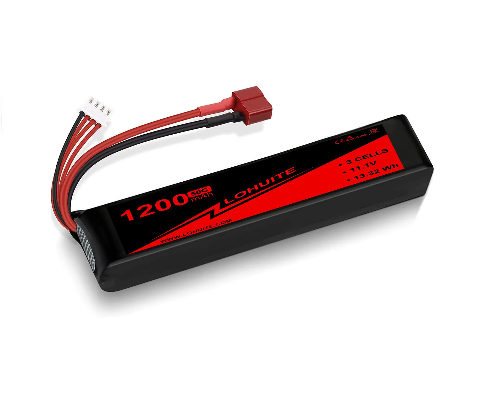 3S 11,1 V 1200mah Lipo аккумулятор 50C с разъемом Deans для автомобиля Losi