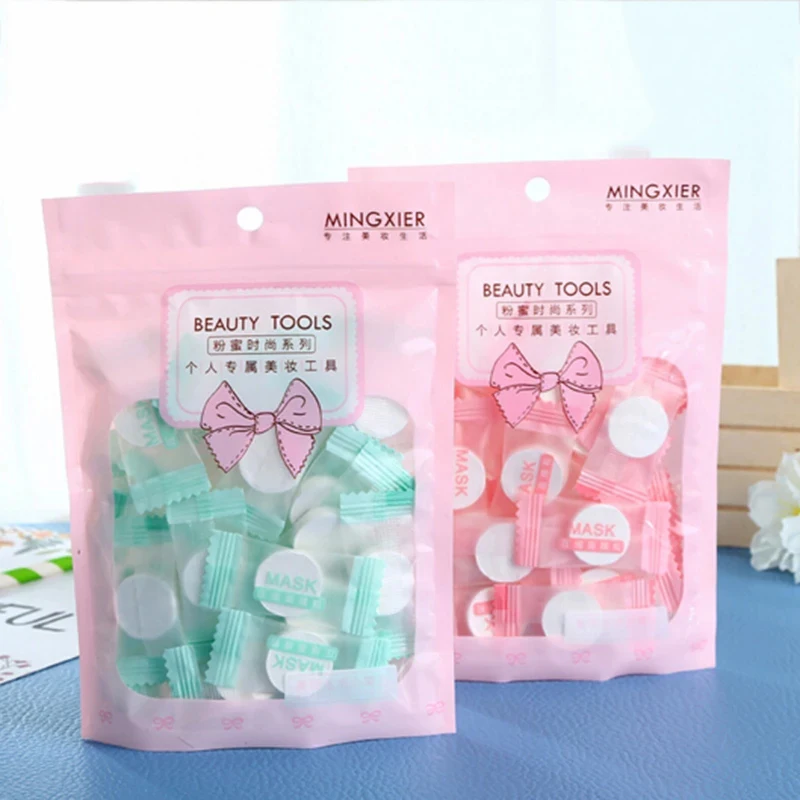 Hot Sale Moisturizing Disposable Compression Facial Mask Cotton Facial Sheet Face Skin Care Travel Bag Masks Paper
