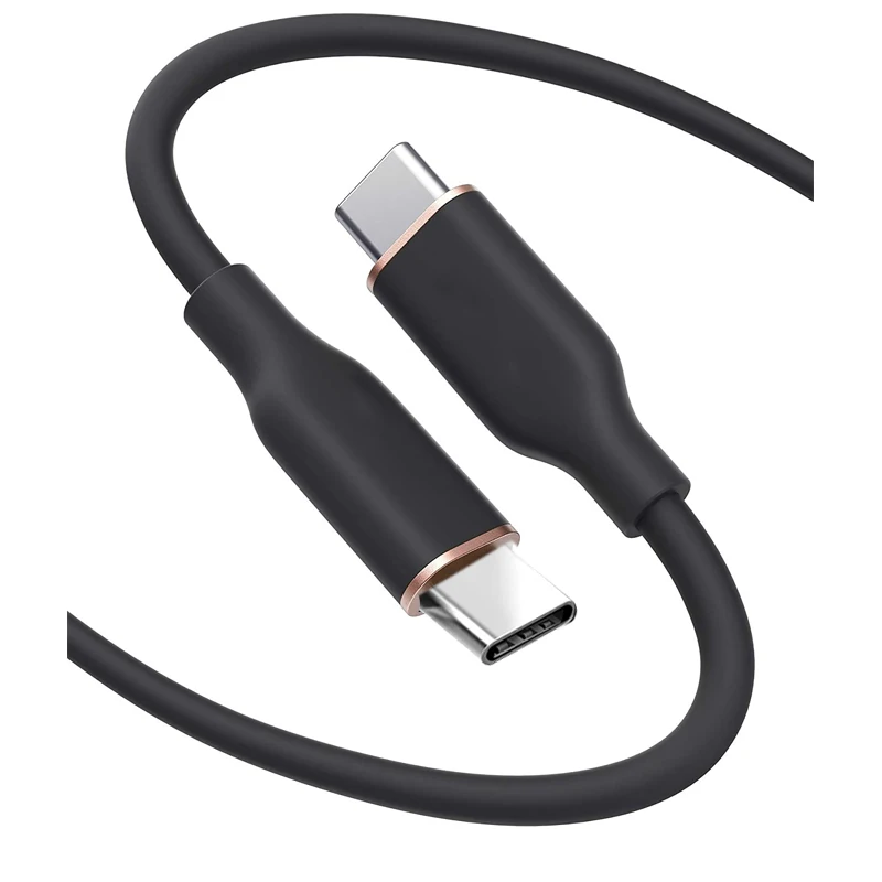 Amazon Trend Items Macaron Soft Silicone PD 27W 20W 60W USB C To Usb C Fast Charging Syne Cable For iPhone For Samsung