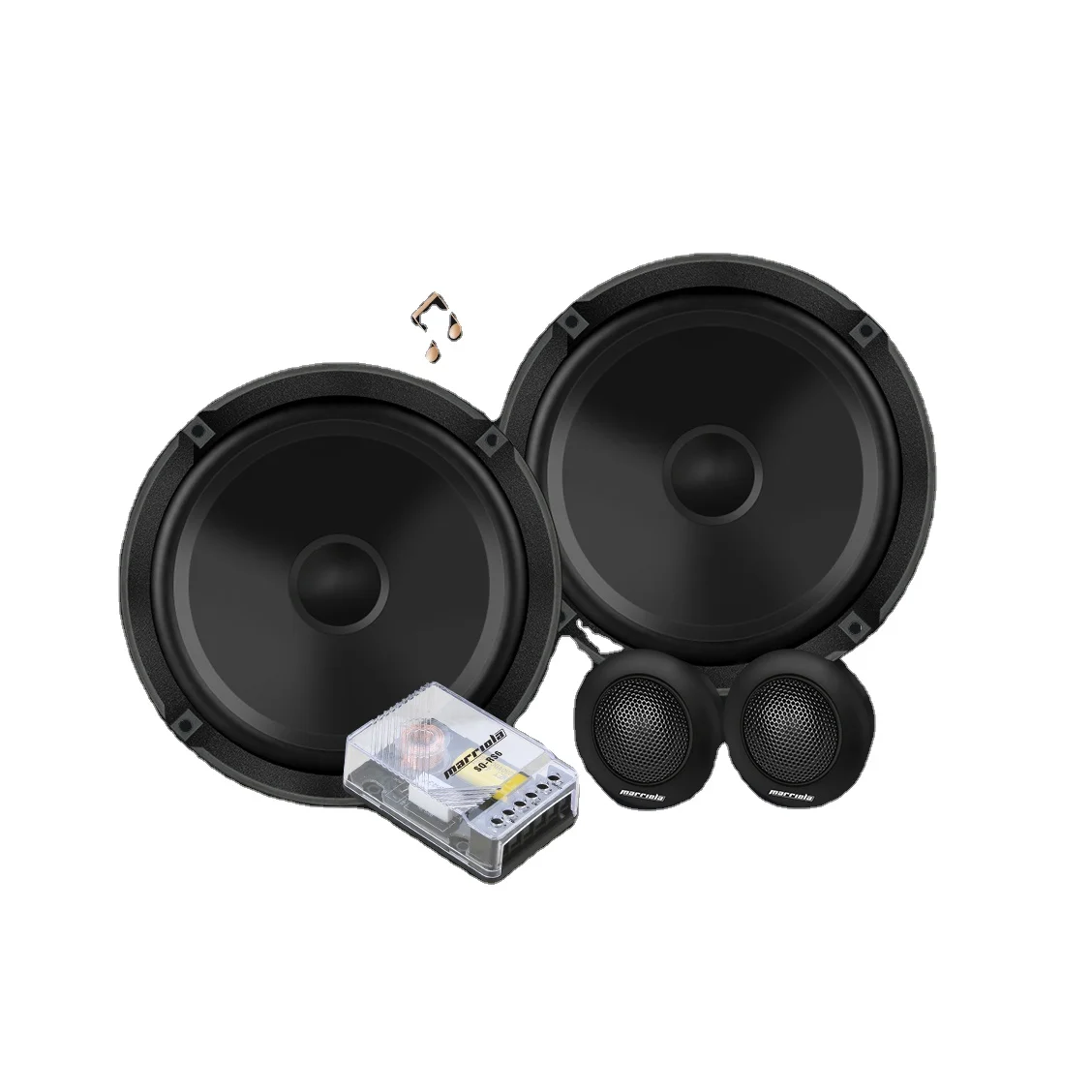 SQ-RS6 High Quality 40w RMS Car Speaker Single Coil REAL POWER Component speaker