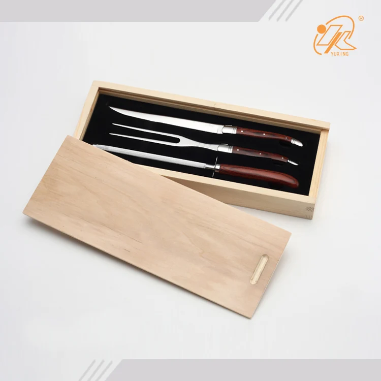 Stainless Steel Sharpening Steel Sharpener Sharp stick Knife sharper and fork set