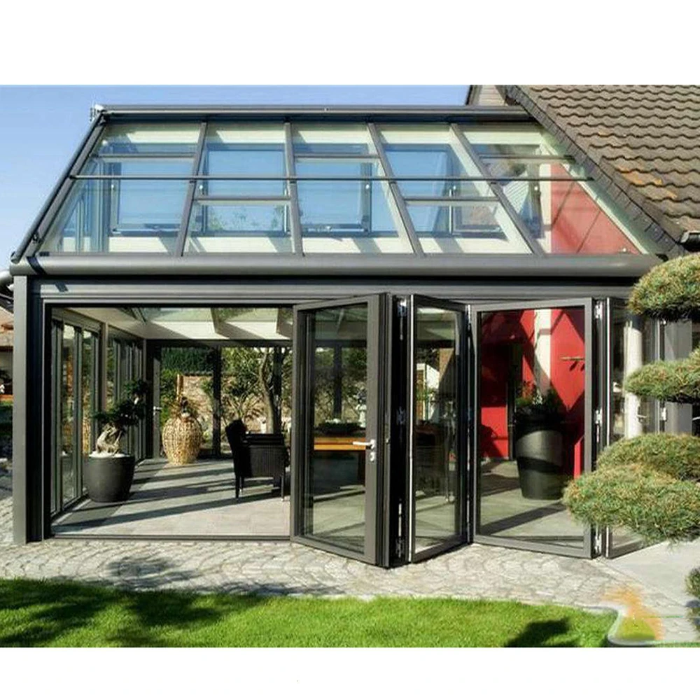 With free sample Orangerie Greenhouse Solarium Conservatory Prefab Free Standing Sunroom
