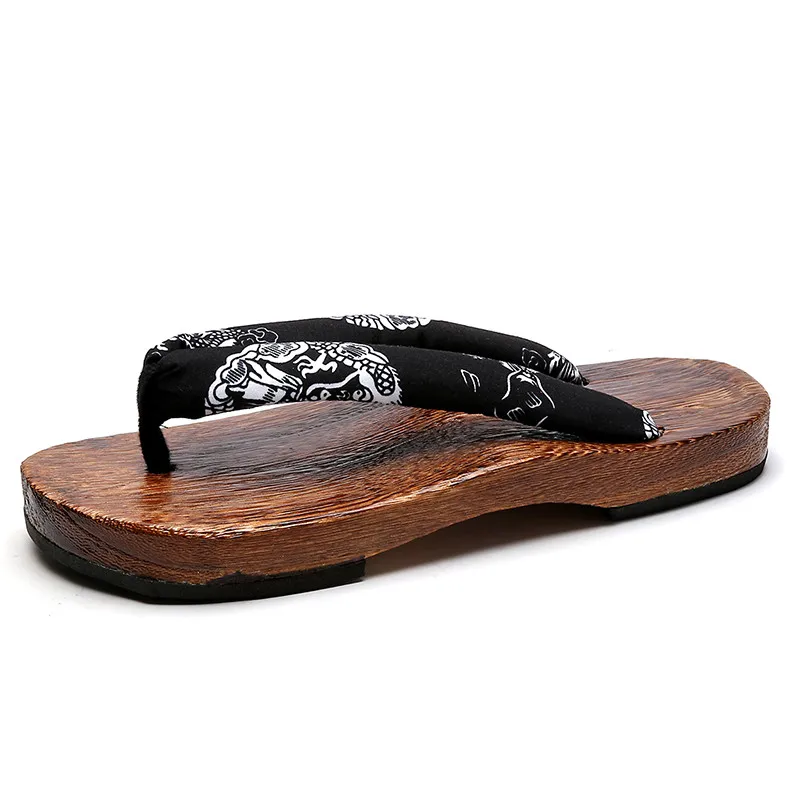 Latest Models Fashion Wholesale Traditional Women Clog Shoes Wooden Japanese High Heela Summer New Style Flip Flop slippers