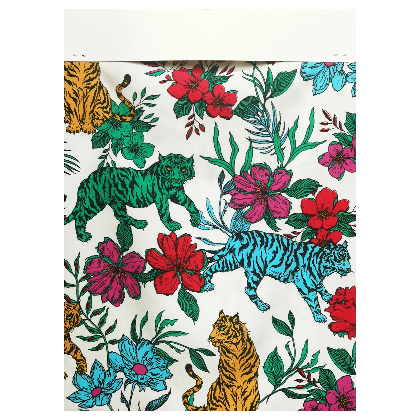 45S Rayon Fabric Polyester Viscose Customized Print Fabric for Clothing Shirts Dresses