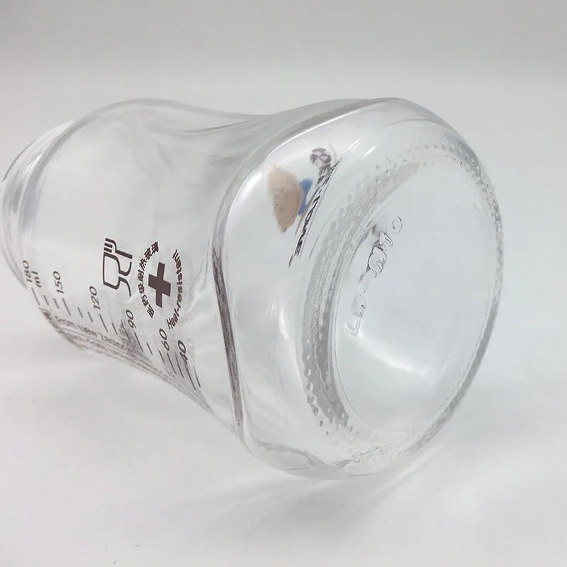Promotional 8oz wholesale glass baby milk feeding bottles for baby
