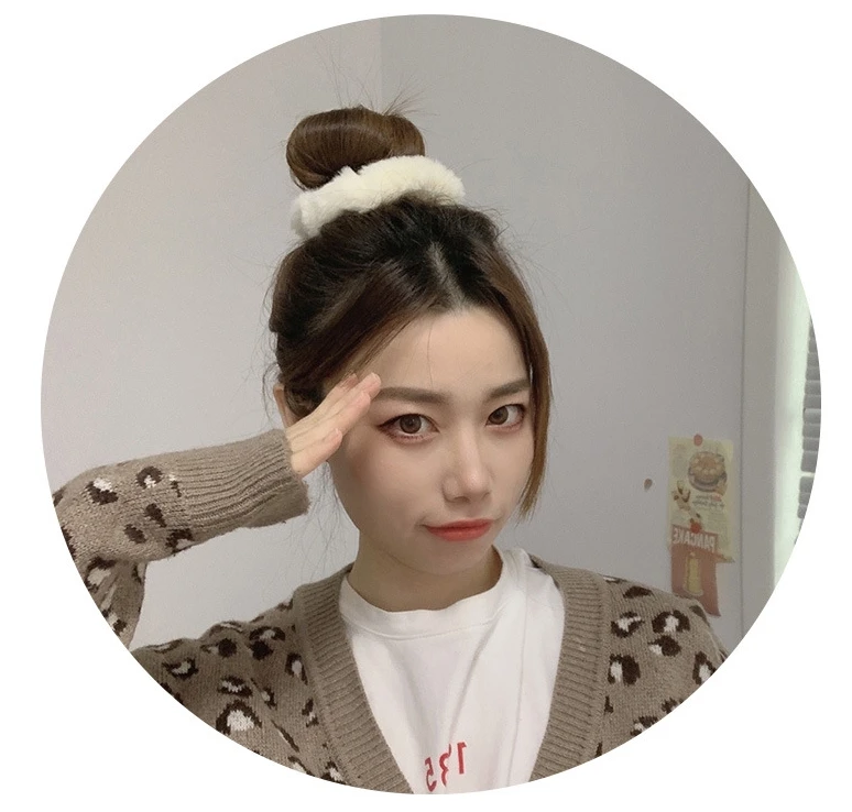 Winter Plush Large Intestine Hair Tie Hair Accessories Rubber Band Women Fur Headband