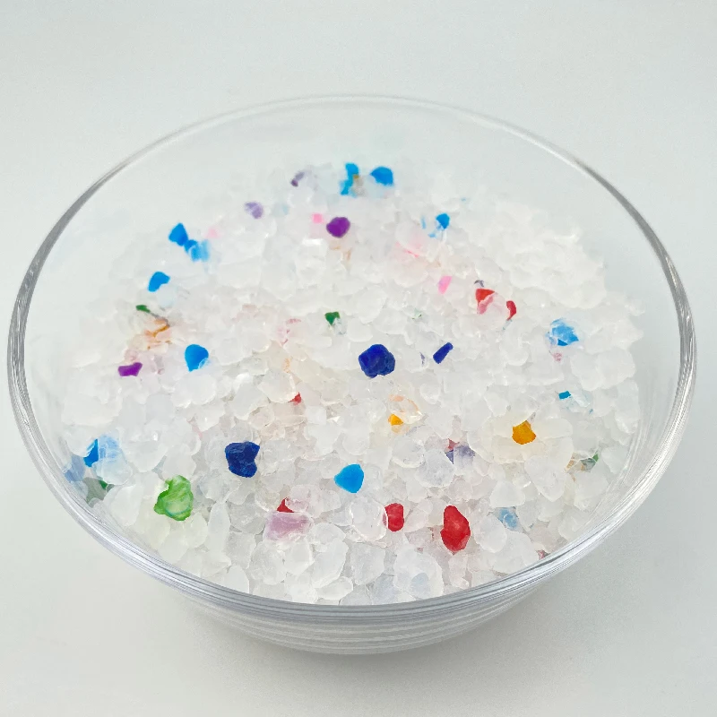 Support OEM ODM White + 3%color Silica Gel Sand Filler Clean Micro crystal Cat Litter