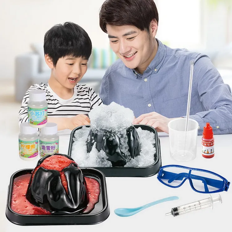 Education DIY model volcanic spray iceberg STEM technology toy experiment science toys volcano eruption for kids