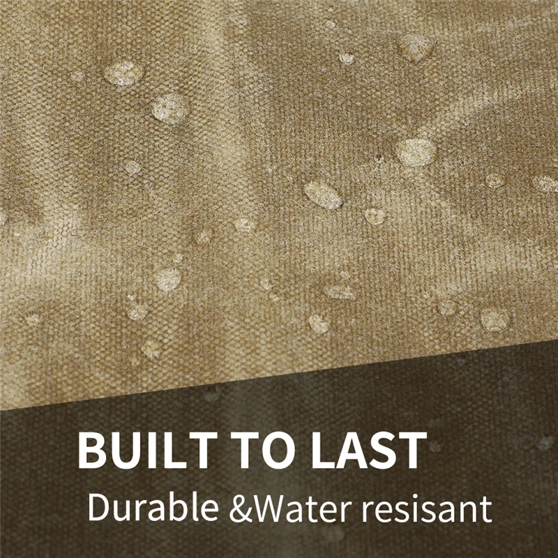 KOOGER Durable Workwear Utility Apron Multi-Use Waxed Canvas Gardening Apron Carpenters Work Aprons for Men