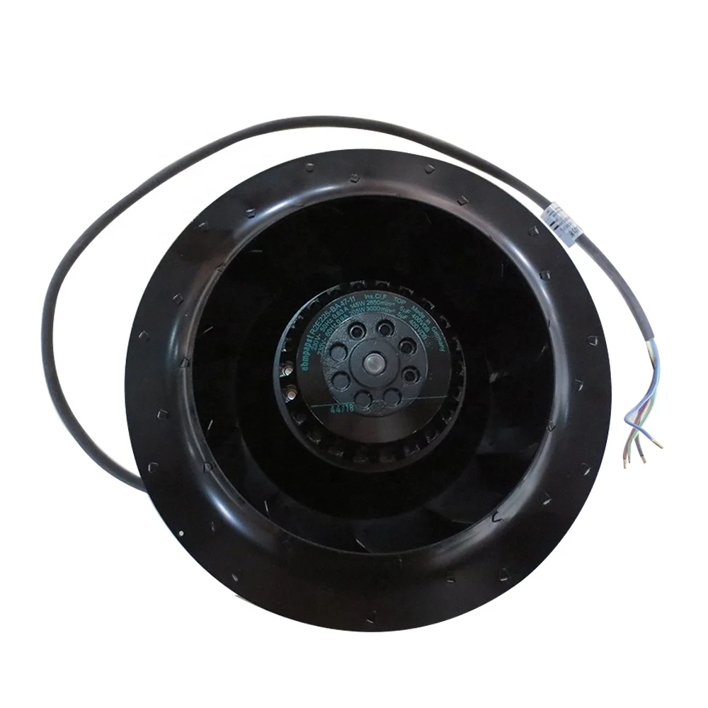 Ebmpapst R2E225-BA47-11 230 В переменного тока 0,63/0.9A 145W 2650 об/мин металлический центробежный вентилятор охлаждения для электрических мощностной модуль вспененный полиуретан