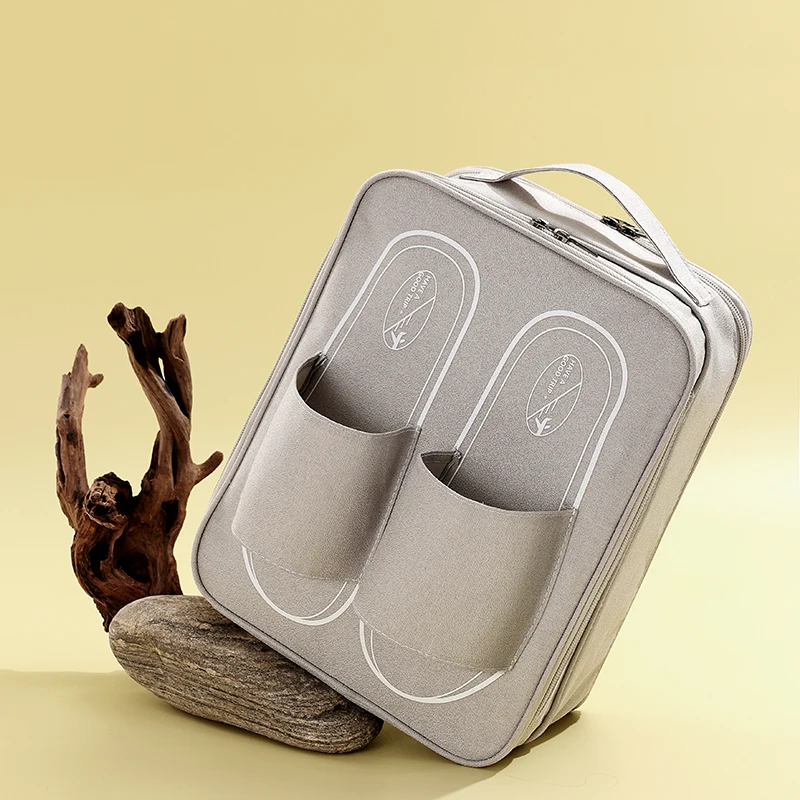 Multi-functional Organizer Portable Polyester Travel Foldable Handle Zipper Shoe Slippers Sneakers Storage Bag