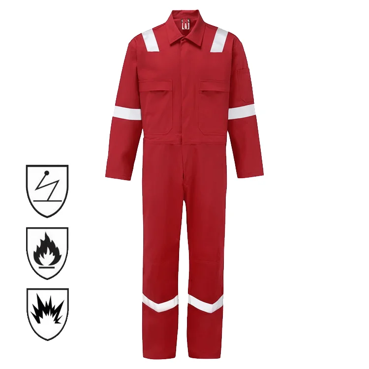 Factory Supply Aramid Nomex Inherent Fire Resistant FRC FR Flame Retardant Coverall