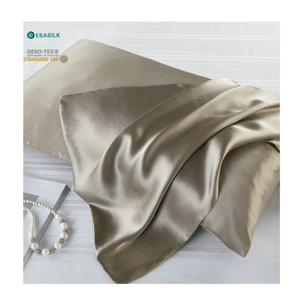 100%mulberry silk fabric wholesale  product natural sleep skin care silk pillow case