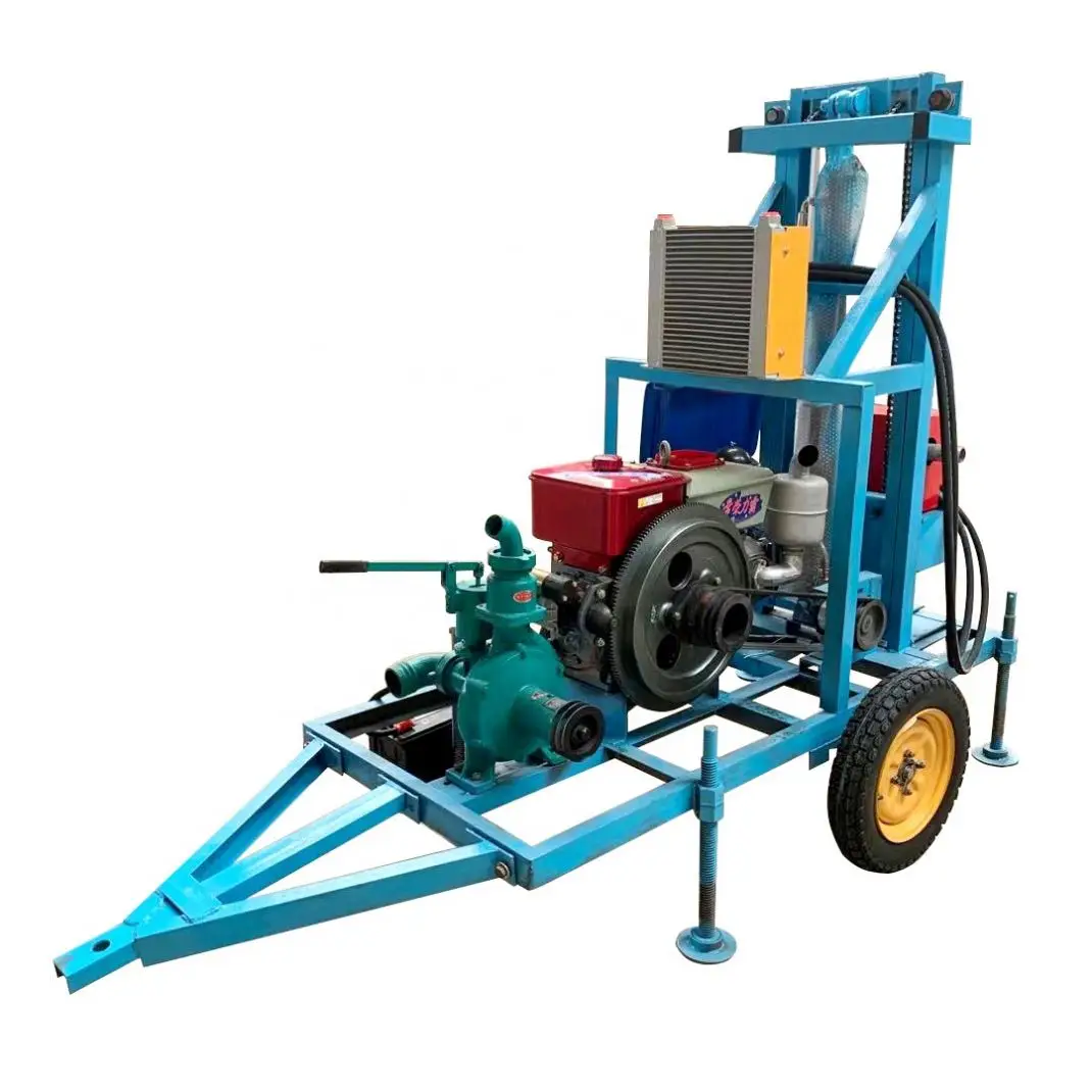 Small Water Well Drilling Rig 200m Borehole Drilling Machine Price