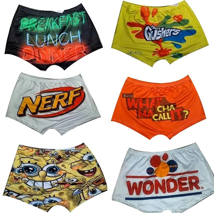  2021 Apparel Vendor Hot Sale Custom Printed Summer Snack Shorts Plus Size Candy Booty