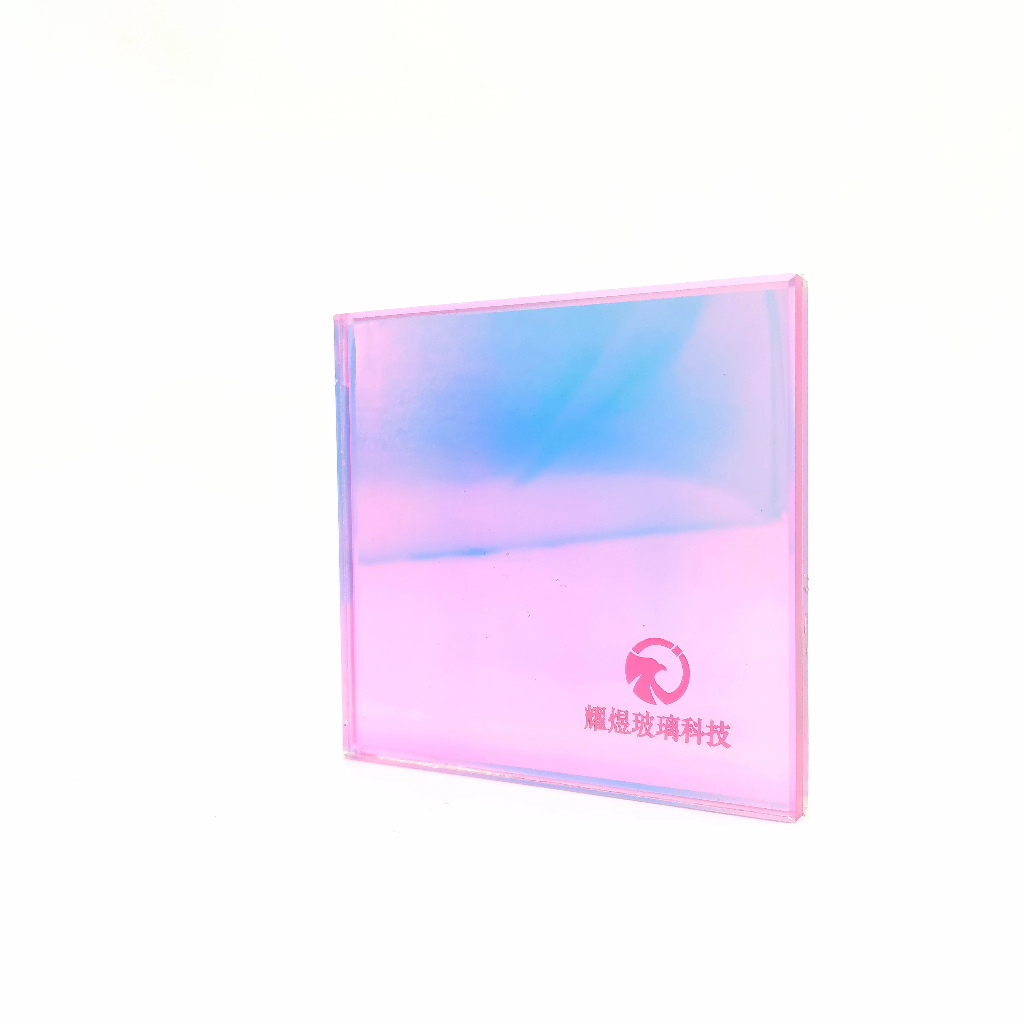 Factory Customized High quality hot sale decorative dazzling colored iridescent  dichroic glass for decoration buildings