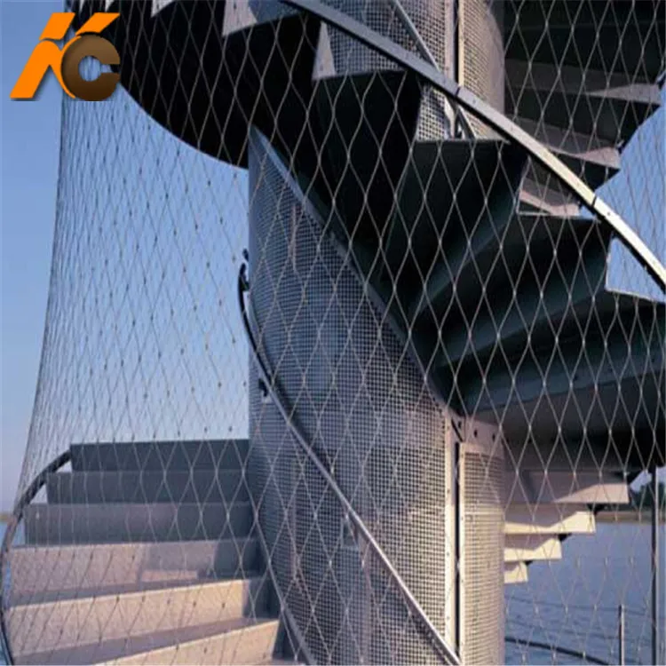 Kangchen  304 316L Architectural Rope Ferrule Type Flexible Stainless Steel Wire Rope Cable Mesh