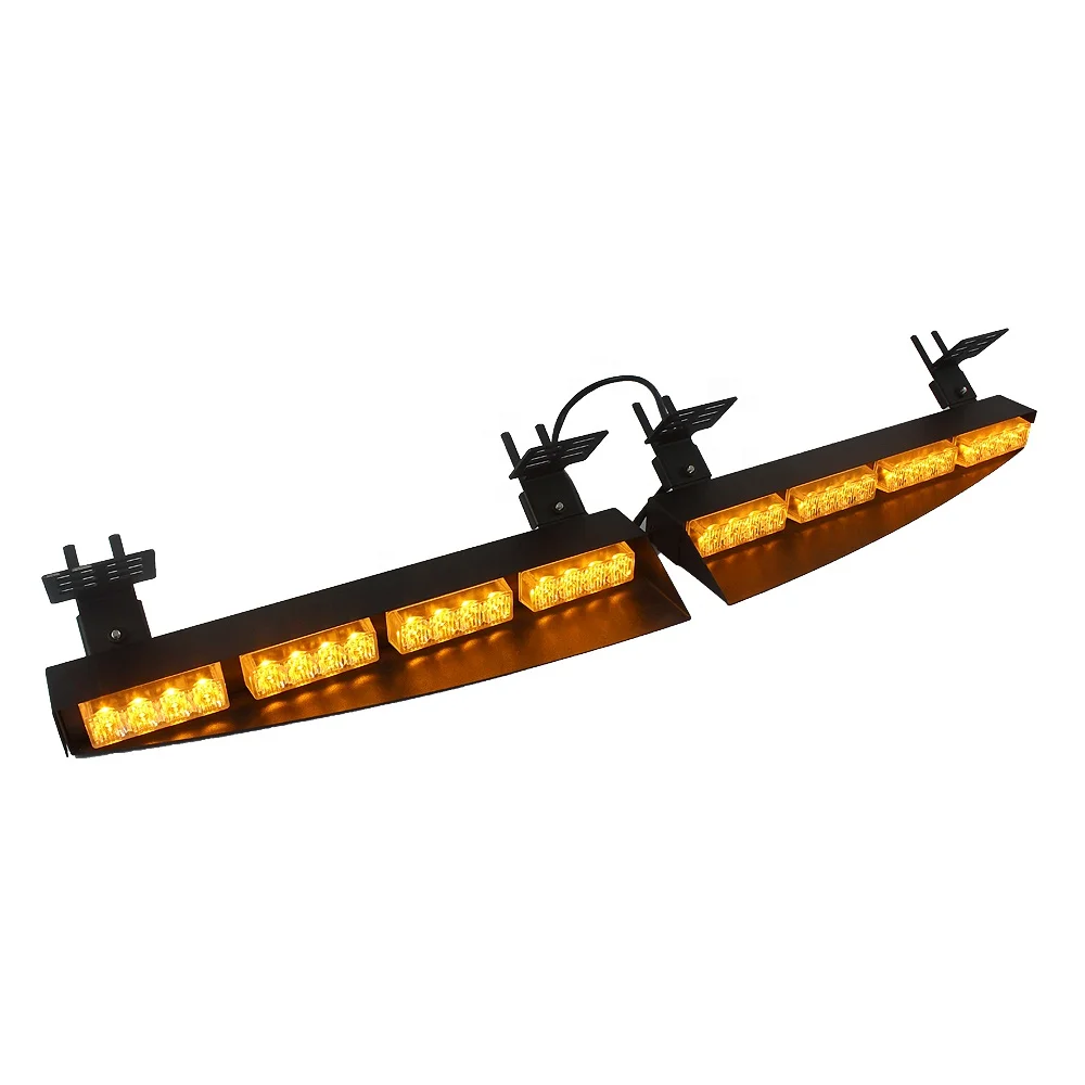 HAIBANG Amber Led Exclusive Split Dash Deck Lightbar Car Truck Strobe Warning Emergency Visor Light Bar