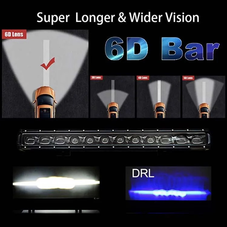  EMC 4x4 прожекторы DRL Барра внедорожные фары для вождения 6D барры светодиодные фонари