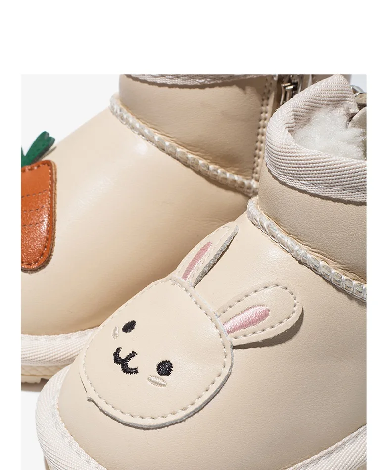 Winter Warm 1-6 Year Old Kids Snow Boots Waterproof Soft Sole Cotton Casual Children Snow Boot