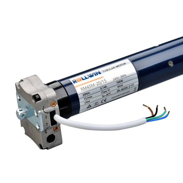 Manual Type 20 Nm 15 Rpm Electric Tubular Motor For Roller Shutter