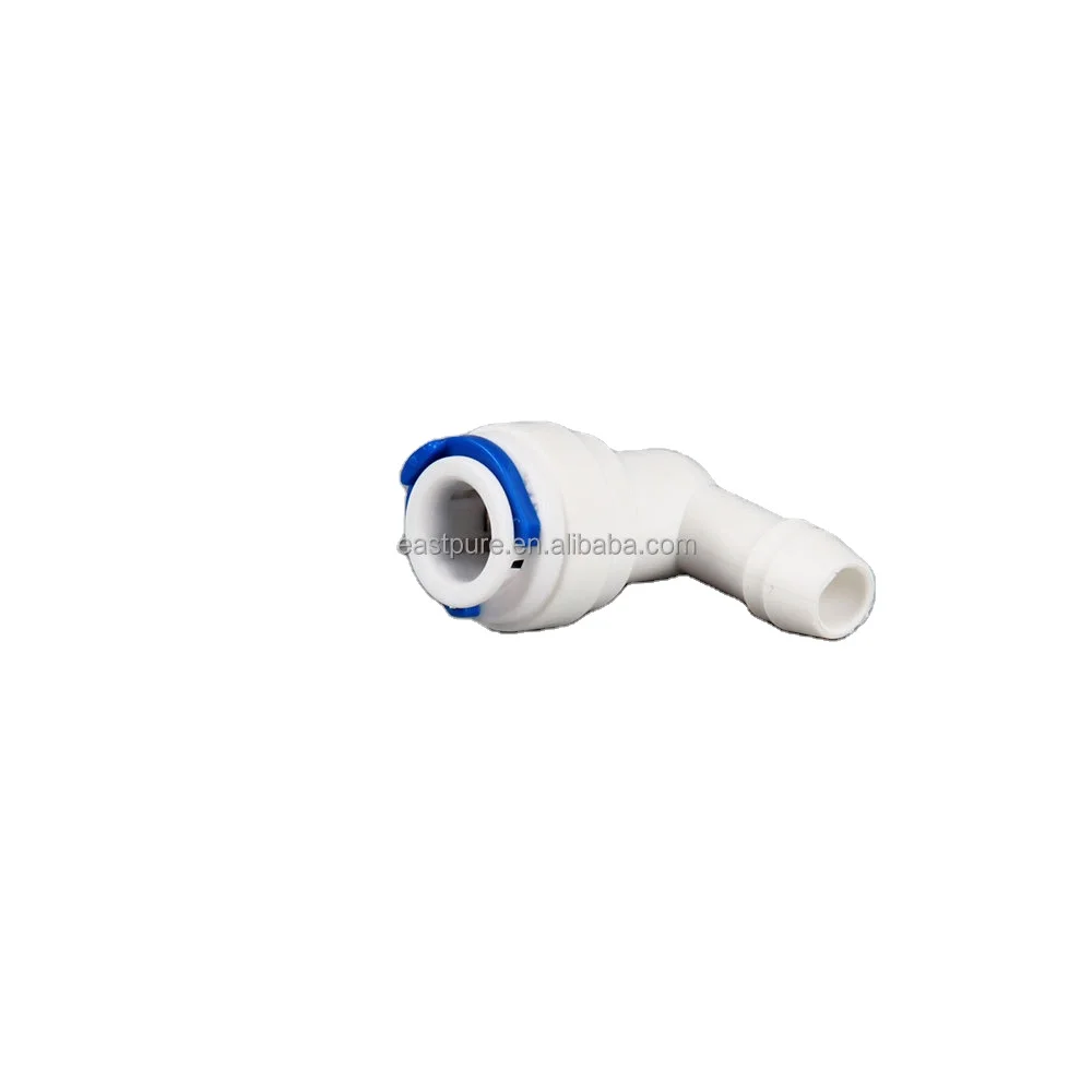 EF037-E01 plastic quick fitting 90 degree elbow Stem plug in push connector RO system