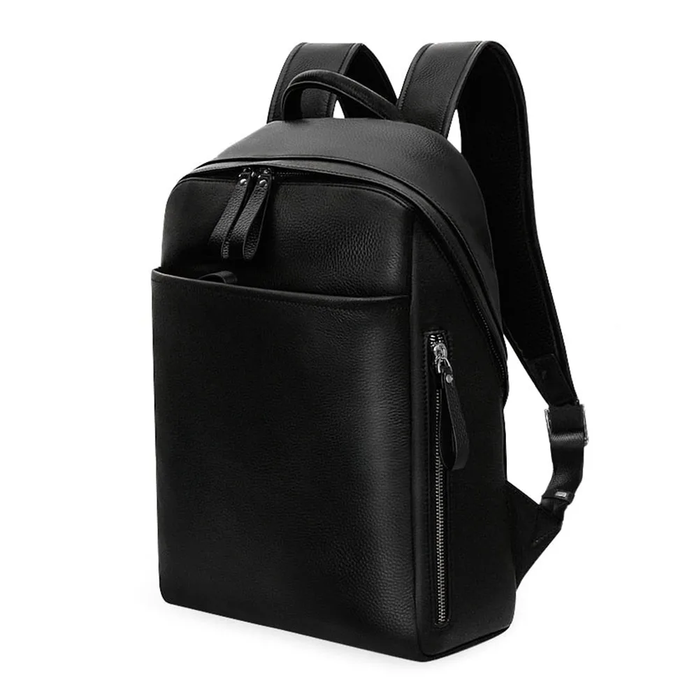 Custom Made New Smooth Stylish roomy medium Luxe Pu Leather Backpack Bag