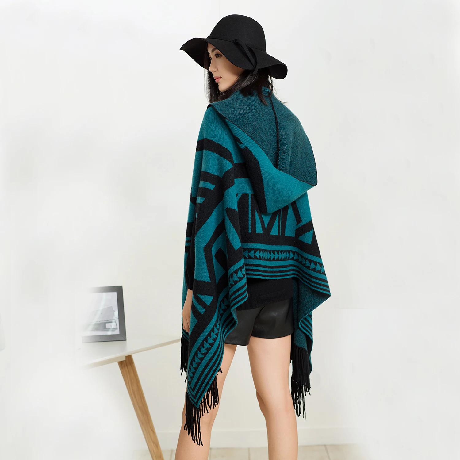 Модный толстый шарф на заказ, Пашмина, пончо, кашемировая шаль