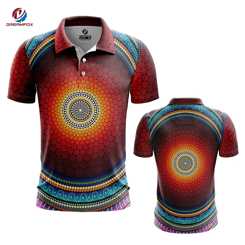 High quality australian kangaroo dot painting t shirt for women/men, full sublimation t-shirt design wholesale tshirt printing