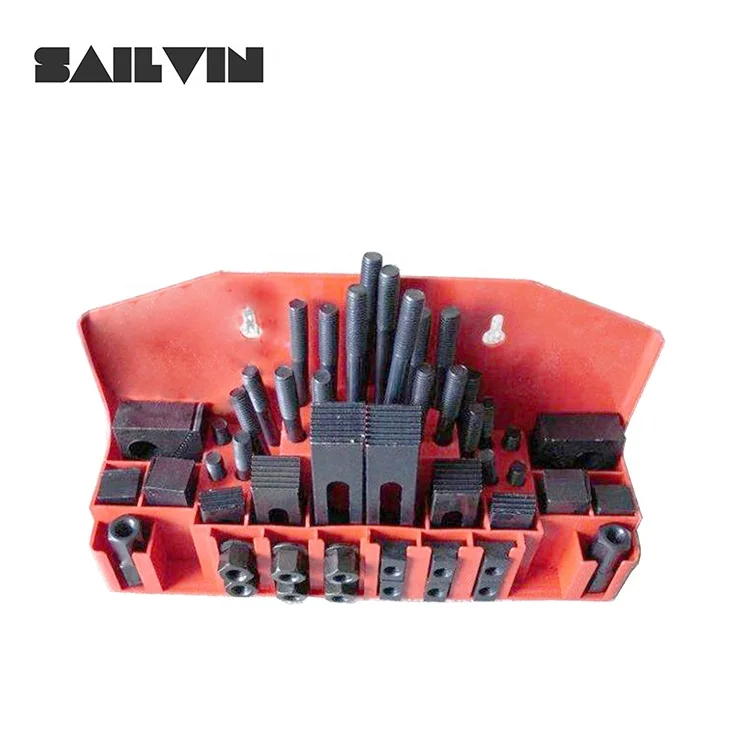 High Precision CNC 58 Pieces M8 M10 M12 M14 M16 Metric Milling Clamping Kit