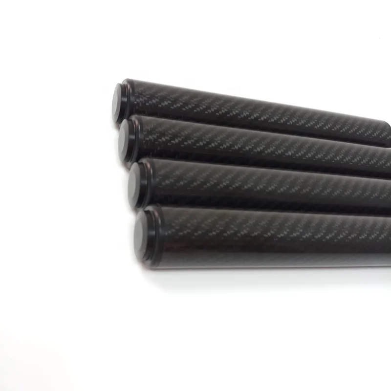 Economic 8inch Black Carbon Billiards Pool Cue Extensions for Mezz/P3/Fury/Uni-Loc Cues Wholesale Extenders
