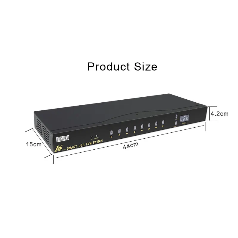 16 PORTS VGA KVM SWITCH  USB KVM SWITCH  SMART VGA KVM SWITCH