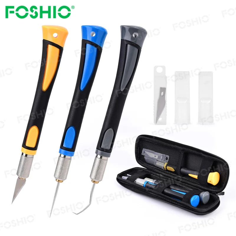 Foshio 3Pcs Carving Cutter Hobby Knife Tool Set