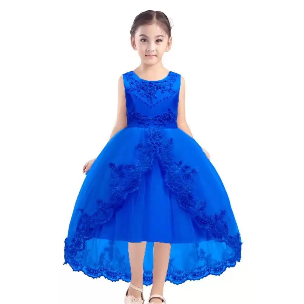 Kids Tutu Birthday Princess Party Dress for Girls Infant Lace Children Bridesmaid Elegant Dress for Girl