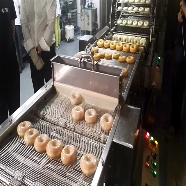 Fully Automatic Glazed Donut Making Machine for Large Industry