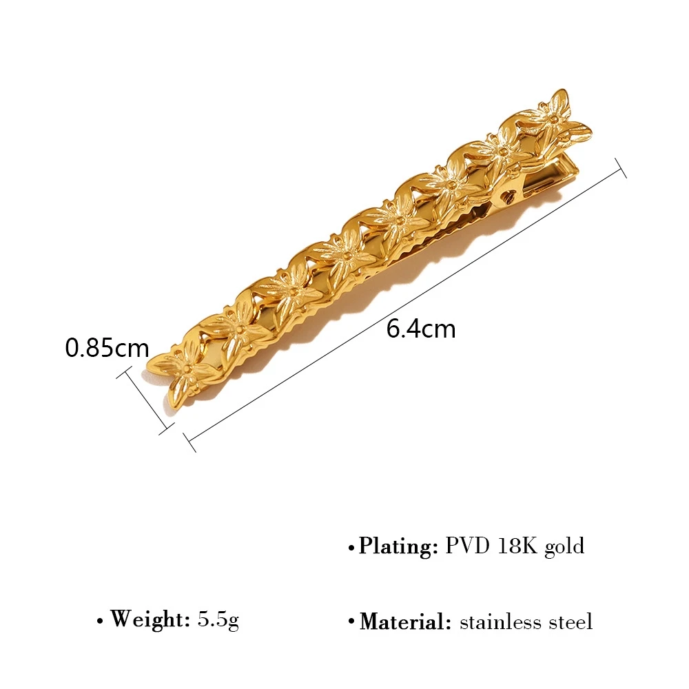 Butterfly Metal Hairpin Fashion Jewelry BB Clip for Girls with Pearl Crystal Korean Trend Hair Accessories Made Stainless steel