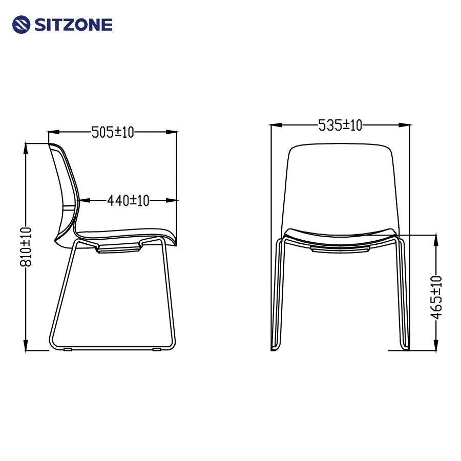 China Supplier Training Chairs Professional School Desk Chair Plastic Chair For Office