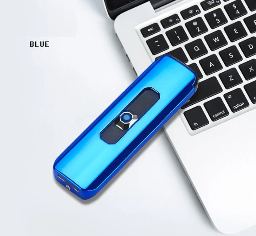 Electric USB Rechargeable Portable Windproof lighters Smoking Accessories Tools rechargeable electric lighter