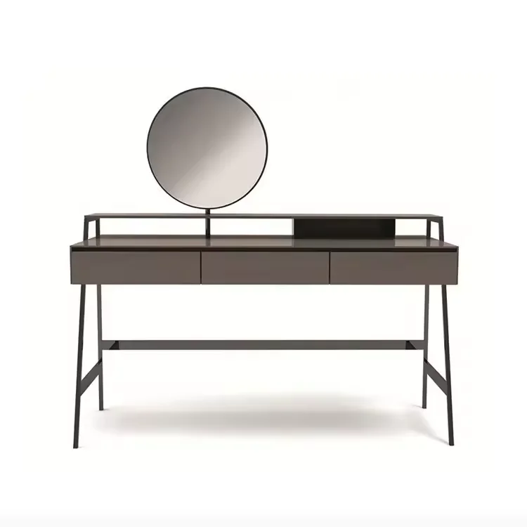 high quality dressing table grey modern style iron dressing table mirror hinges