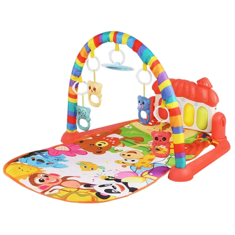 Hot Sale Eco - friendly Educational Sensory Play Baby Piano Fitness Rack Activity Gym Play Mat for Baby to Toddler